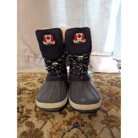 Pajar Canada Marcel Kids (US 4Y) Boots Blue Winter Waterproof - Picture 2 of 6